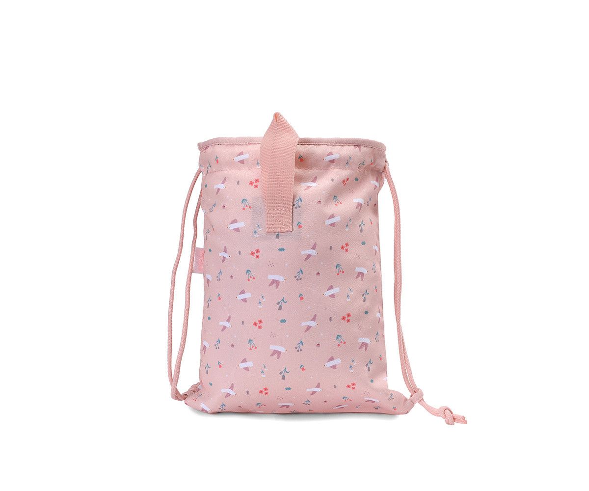 MONNEKA MOCHILA SACO TELA BLOSSOM BIRDS - Imagen 2