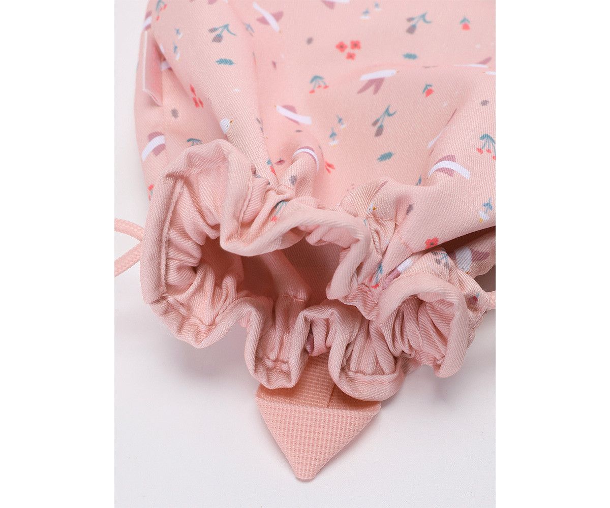 MONNEKA MOCHILA SACO TELA BLOSSOM BIRDS - Imagen 3