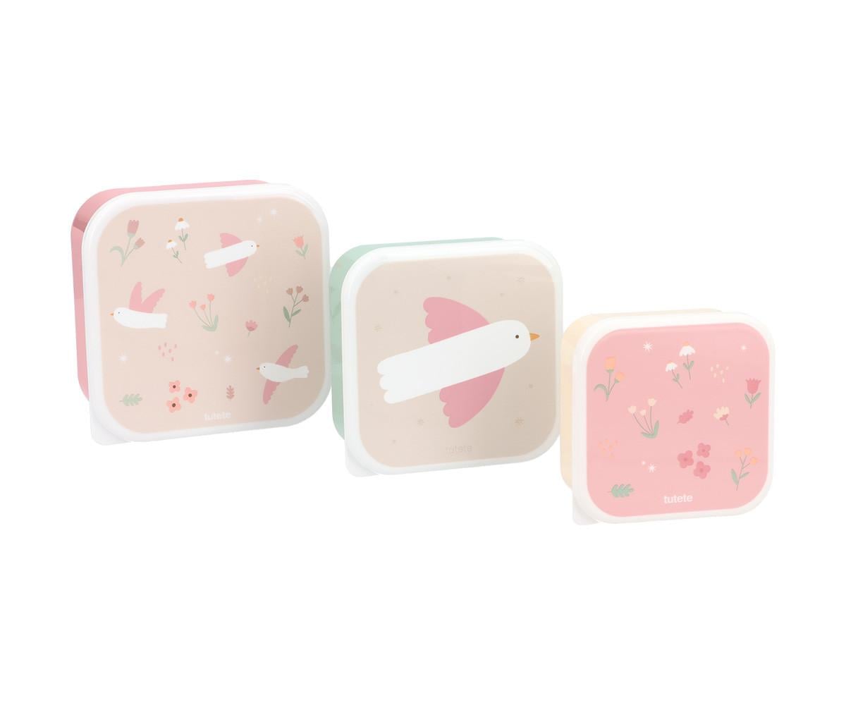 MONNEKA 3 CAJAS ALMUERZO BLOSSOM BIRDS