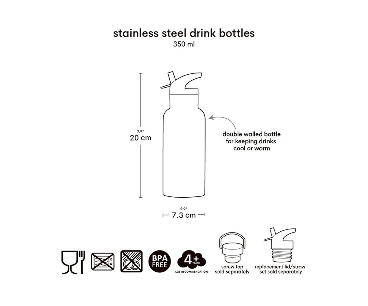 LITTLE LOVELY BOTELLA ACERO JUNGLA 350 ML - Imagen 4