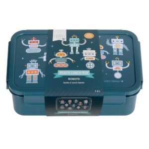 LITTLE LOVELY CAJA ALMUERZO BENTO ROBOTS