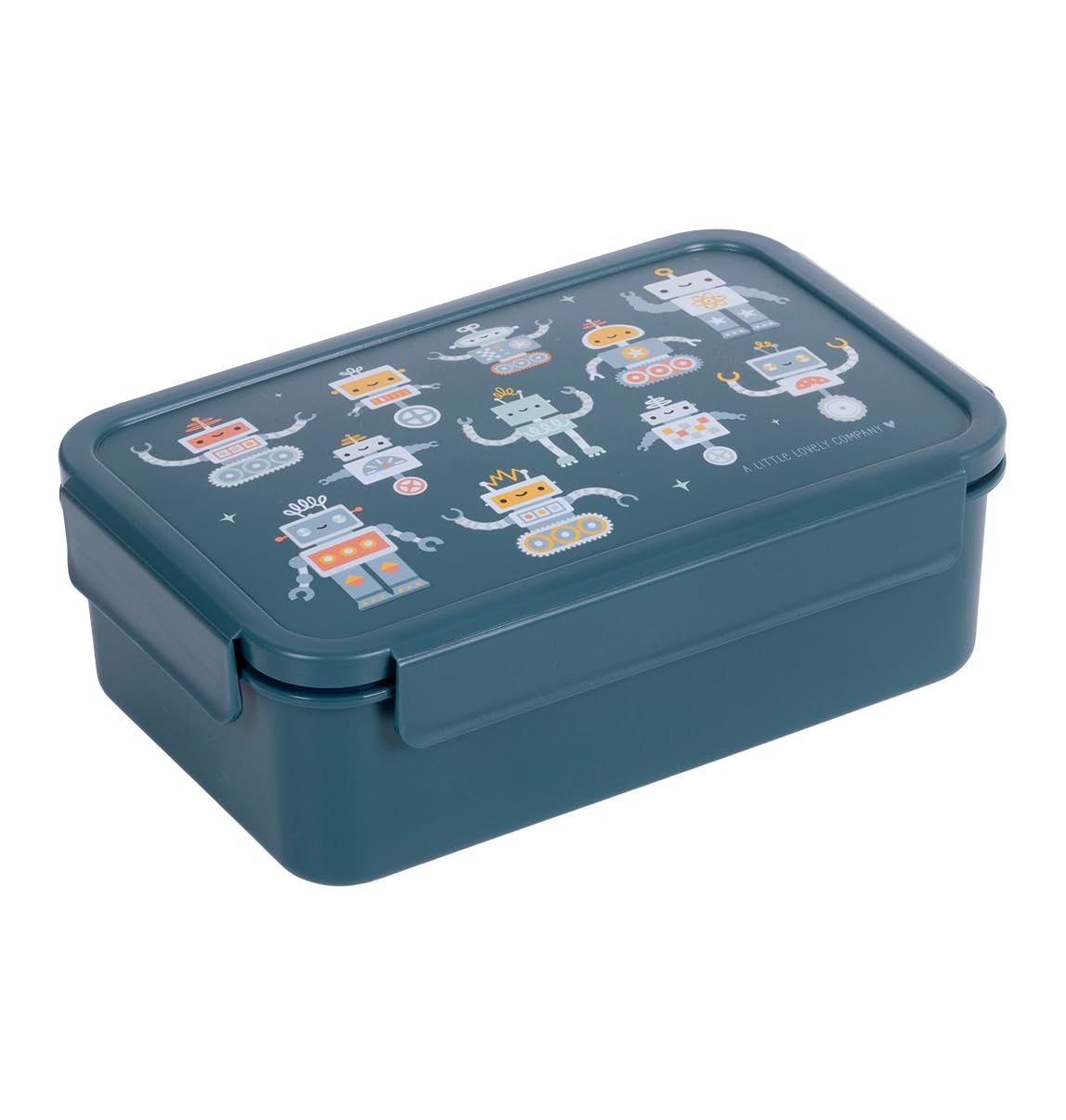 LITTLE LOVELY CAJA ALMUERZO BENTO ROBOTS - Imagen 3