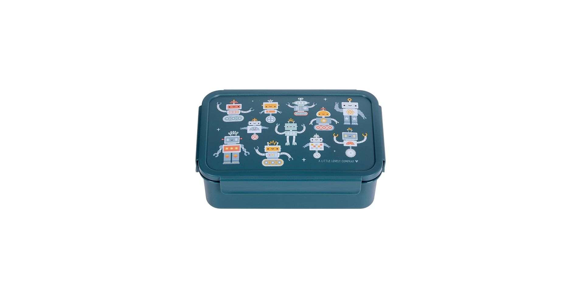 LITTLE LOVELY CAJA ALMUERZO BENTO ROBOTS - Imagen 4