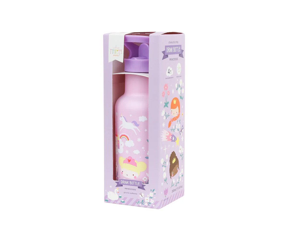 LITTLE LOVELY BOTELLA ACERO PRINCESAS 350 ML - Imagen 2