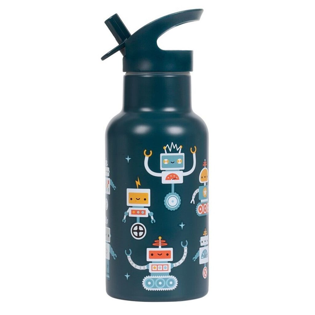 LITTLE LOVELY BOTELLA ACERO ROBOTS 350 ML