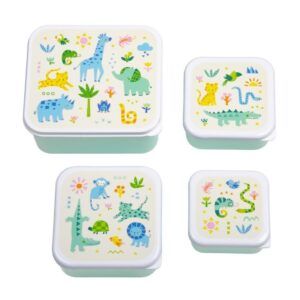 LITTLE LOVELY SET 4 CAJAS SNACK JUNGLA