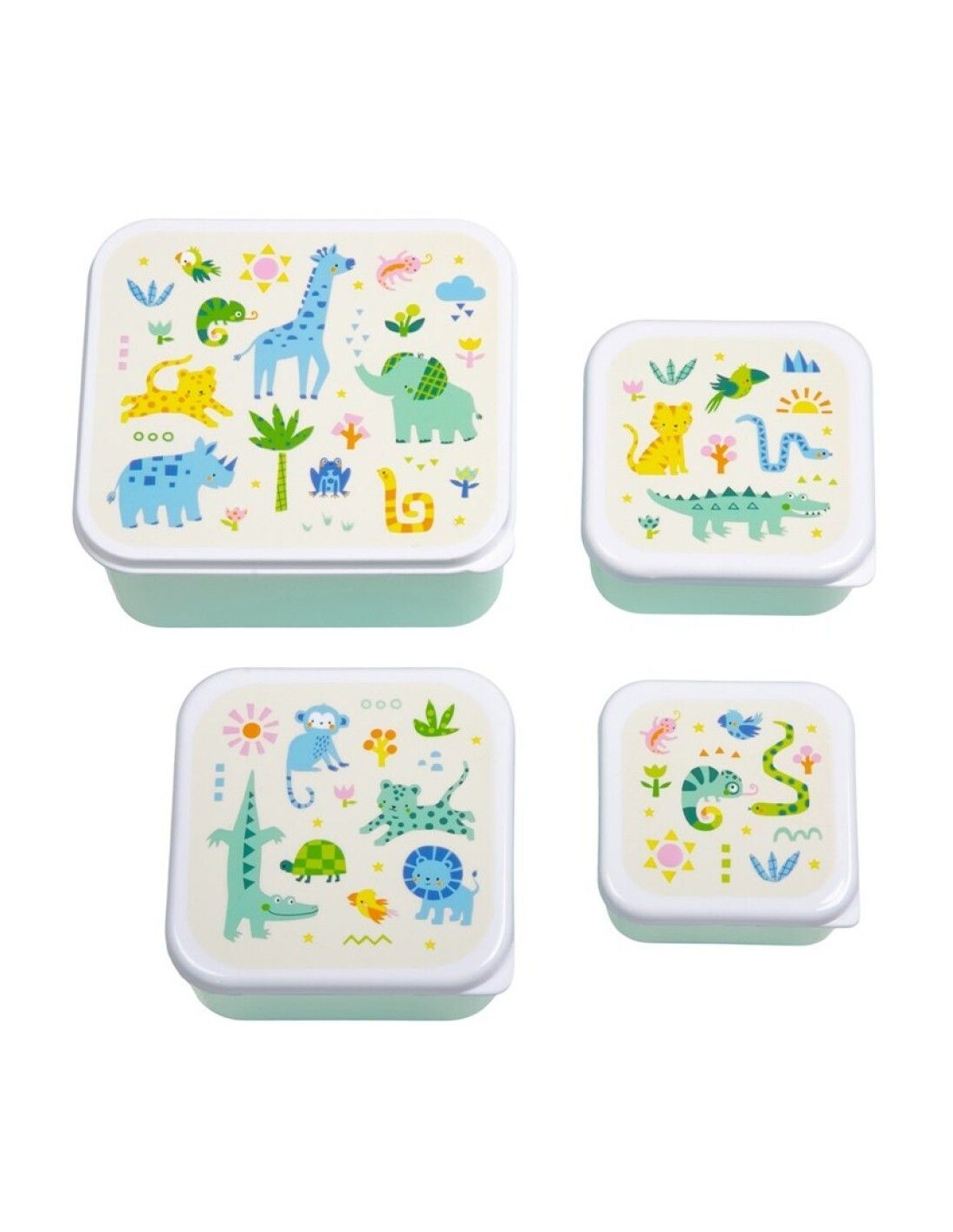 LITTLE LOVELY SET 4 CAJAS SNACK JUNGLA