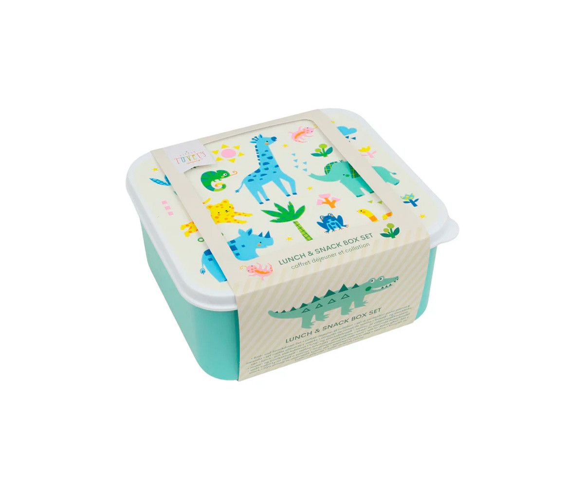 LITTLE LOVELY SET 4 CAJAS SNACK JUNGLA - Imagen 3