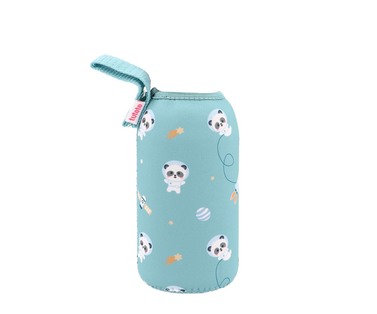 MONNEKA BOTELLA ACERO CON FUNDA PANDAS IN SPACE 500ML - Imagen 3