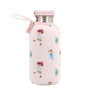 MONNEKA BOTELLA ACERO CON FUNDA THE WOODEN BOY 500ML