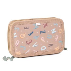 MONNEKA ESTUCHE PLUMIER DOBLE FUNNY LETTERS