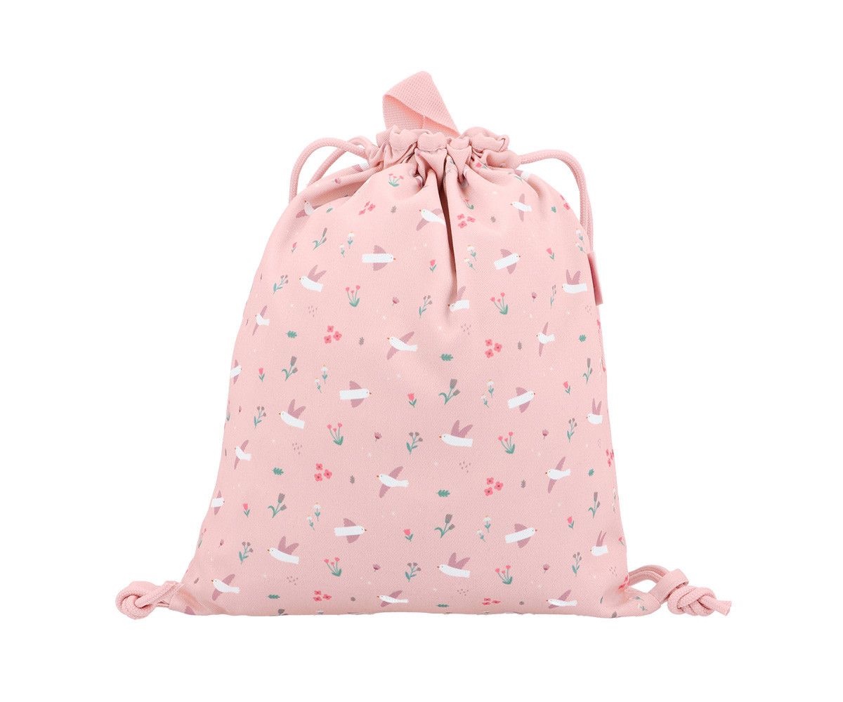 MONNEKA MOCHILA SACO TELA BLOSSOM BIRDS