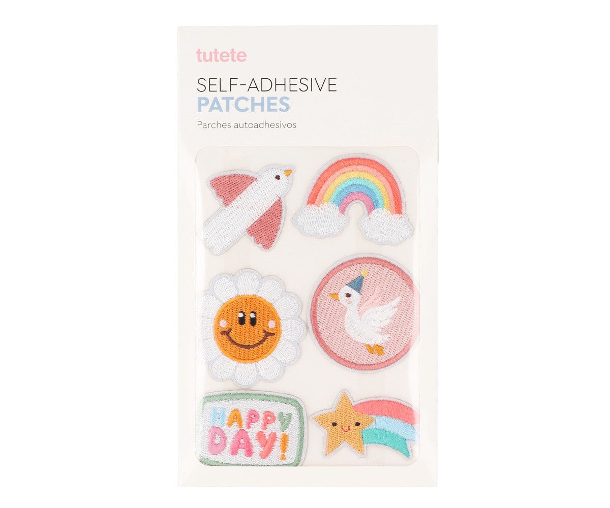 MONNEKA SET DE PARCHES TEXTILES AUTOADHESIVOS HAPPY DAY - Imagen 2