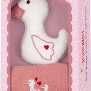 SPIEGELBURG SET REGALO GANSO ROSA BABY CHARMS