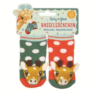 SPIEGELBURG CALCETIN CON SONAJERO JIRAFA BABY CHARMS