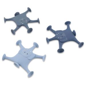 TRIXIE JUEGO DE VENTOSAS DE ANIMALES 3 PIEZAS LA FAMILIA AZUL DE MRS. ELEPHANT