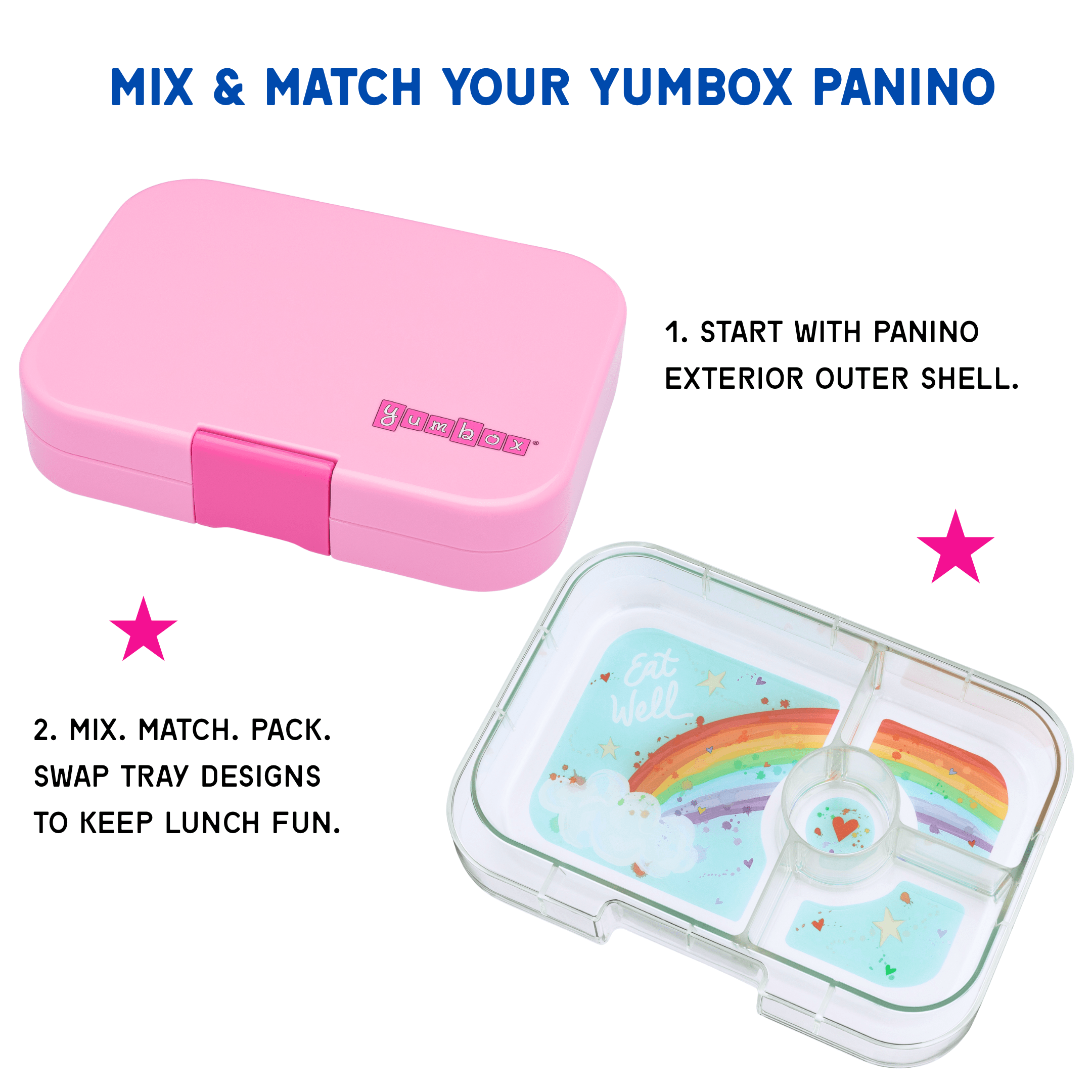 YUMBOX PANINO 4C PINK RAINBOW - Imagen 3