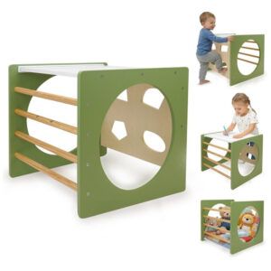 509CREW CUBO ESCALADA MONTESSORI VERDE NATURAL