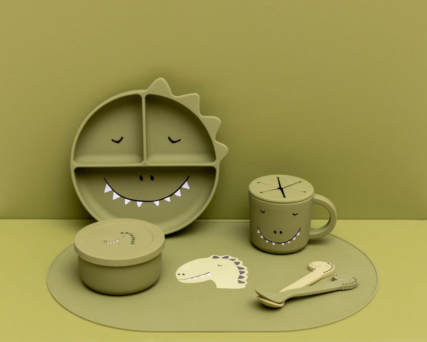 TRIXIE SILICONA CUCHARA 2 PACK MR. DINO - Imagen 3