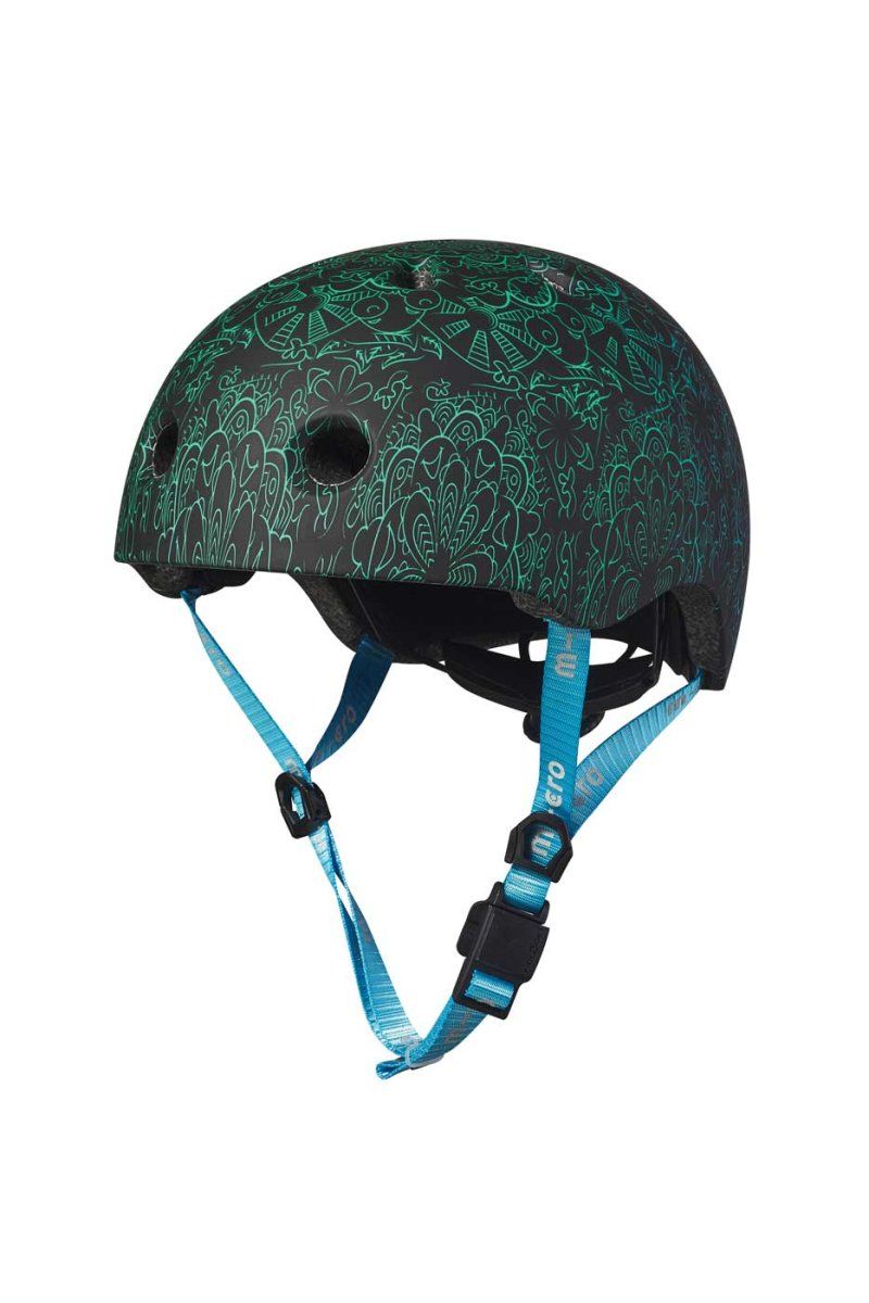 MICRO CASCO MANDALA VERDE AZUL TALLA M