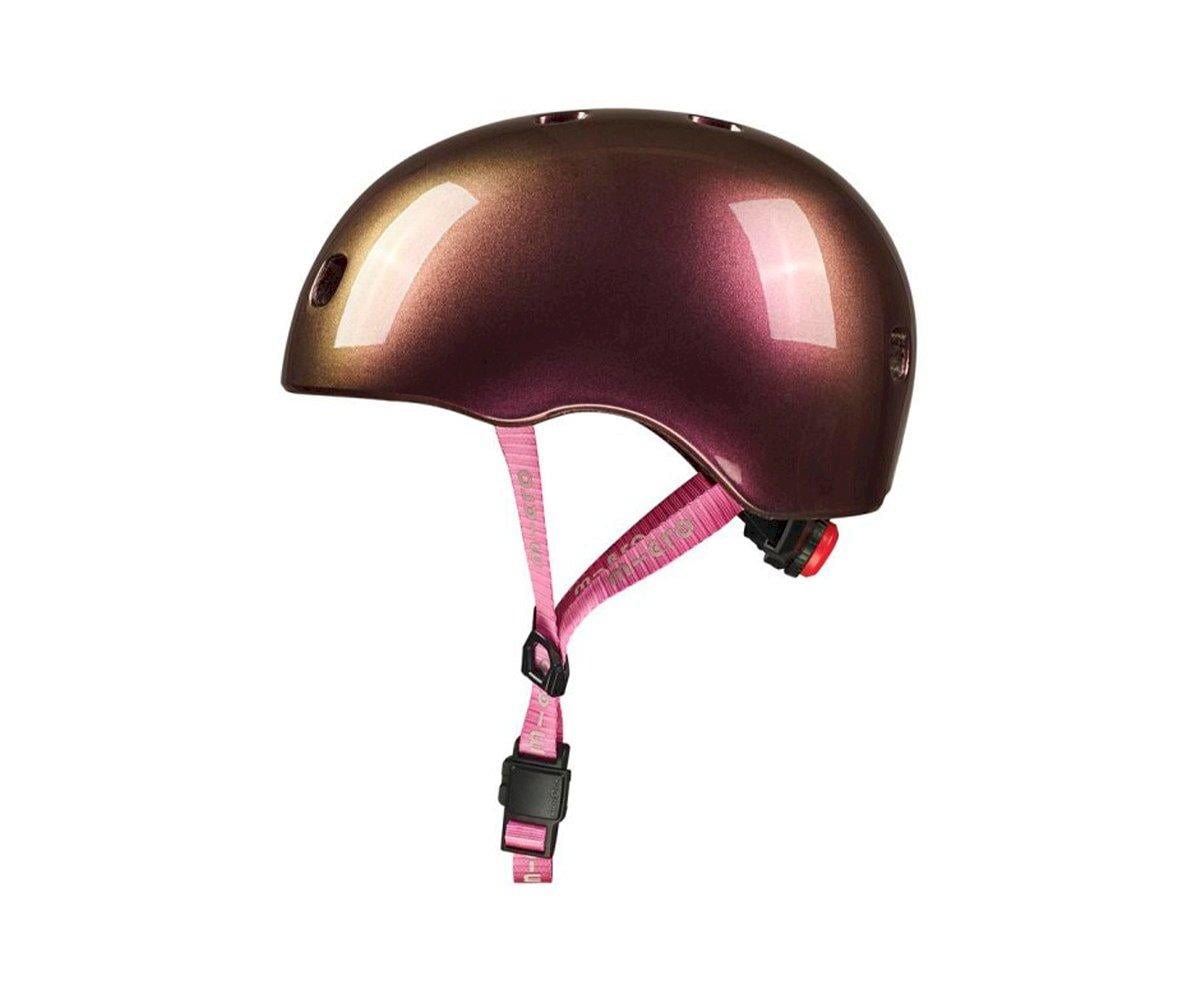MICRO CASCO NEOCHROME ROSA TALLA S LUZ LED