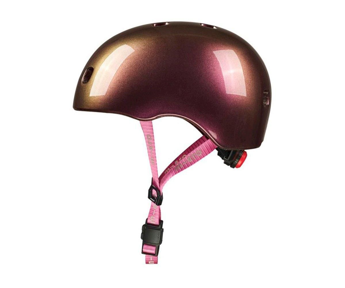 MICRO CASCO NEOCHROME ROSA TALLA M LUZ LED