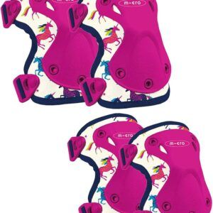 MICRO PACK RODILLERAS Y CODERAS UNICORNIO TALLA S