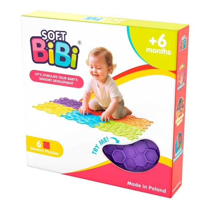 BIBI BALDOSAS SENSORIALES SENSORY MATS 6 PCS