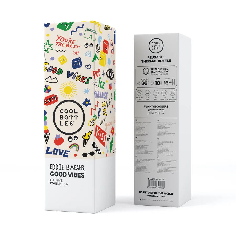 COOL BOTTLES THE BOTTLE EDDIE BAEHR GOOD VIBES 500 ML - Imagen 3
