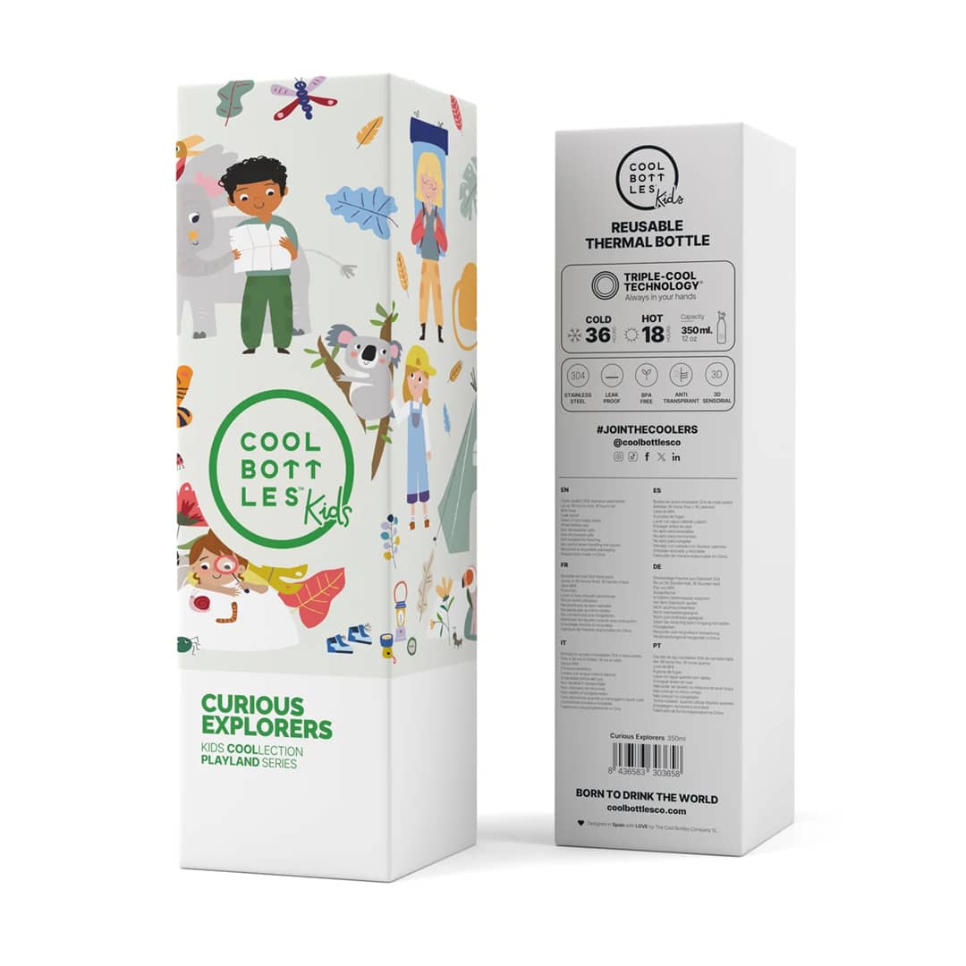 COOL BOTTLES THE KIDS BOTTLE CURIOUS EXPLORERS 350ML - Imagen 5