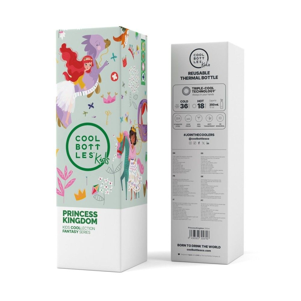 COOL BOTTLES THE KIDS BOTTLE PRINCESS KINGDOM 350ML - Imagen 3