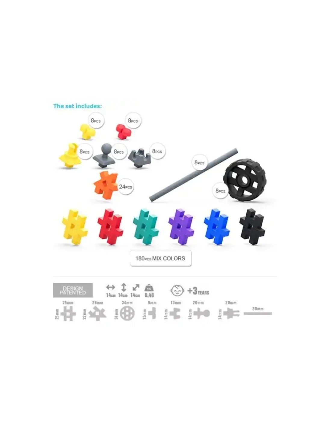 MELI BASIC TECH 260 PCS - Imagen 3