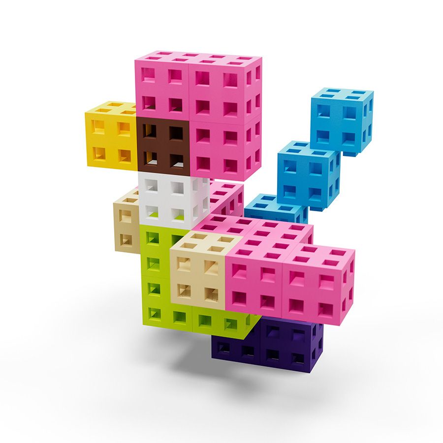 MELI CUBE PASTEL 200 PCS - Imagen 3