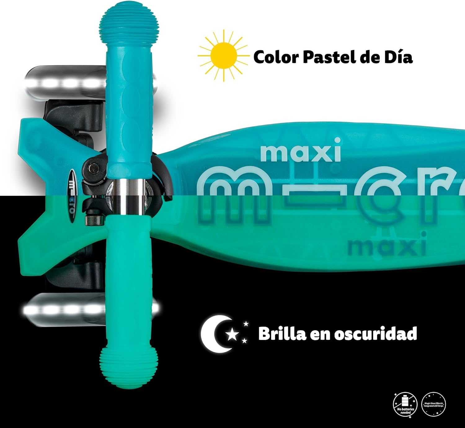 MICRO MAXI DELUXE GLOW LED TURQUESA - Imagen 3