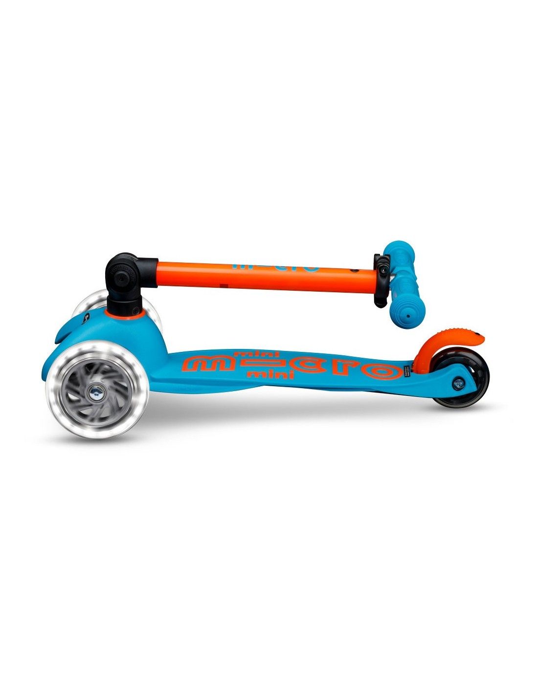 MICRO MINI DELUXE PLEGABLE NEON LED AZUL NARANJA - Imagen 2