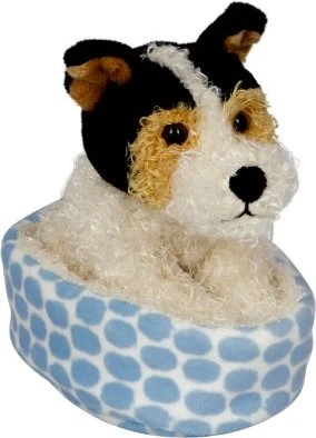 SPIEGELBURG PERRO FOXTERRIER BOOMER EN CAMITA