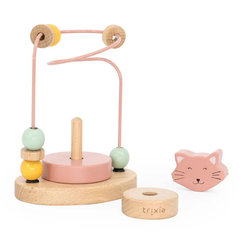 TRIXIE LABERINTO DE CUENTAS DE MADERA MRS. CAT - Imagen 2