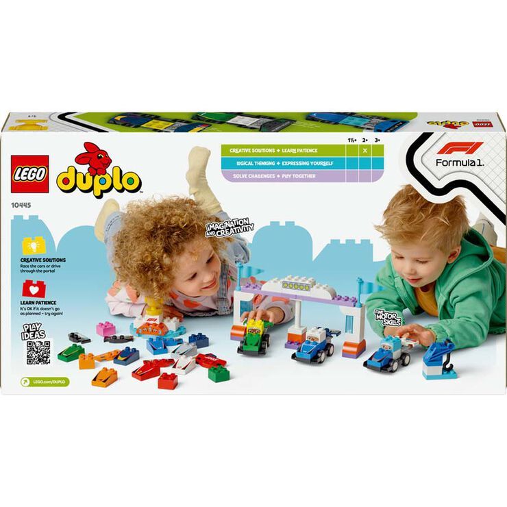 LEGO DUPLO TOWN COCHES DE CARRERAS Y PILOTOS DEL EQUIPO DE F1 - Imagen 4