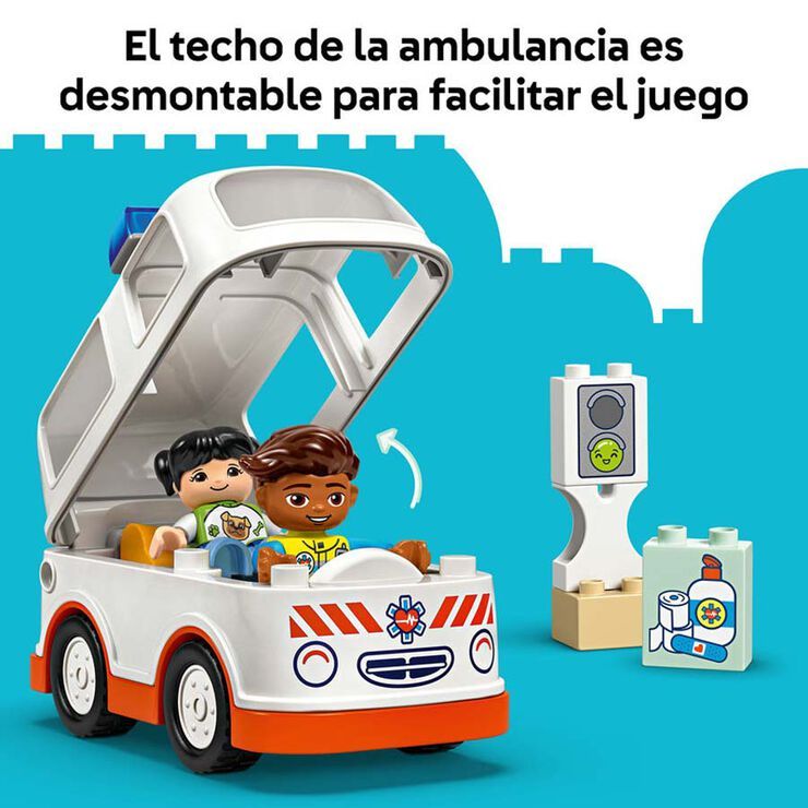 LEGO DUPLO TOWN AMBULANCIA Y CONDUCTOR - Imagen 5