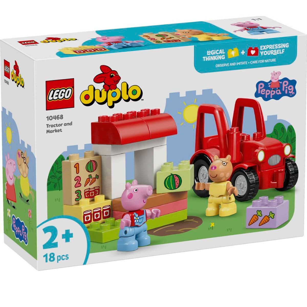 LEGO DUPLO PEPPA PIG TRACTOR Y MERCADO