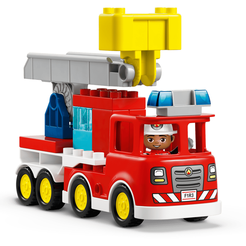 LEGO DUPLO TOWN CAMIÓN DE BOMBEROS CON MANGUERA Y BOMBEROS - Imagen 3