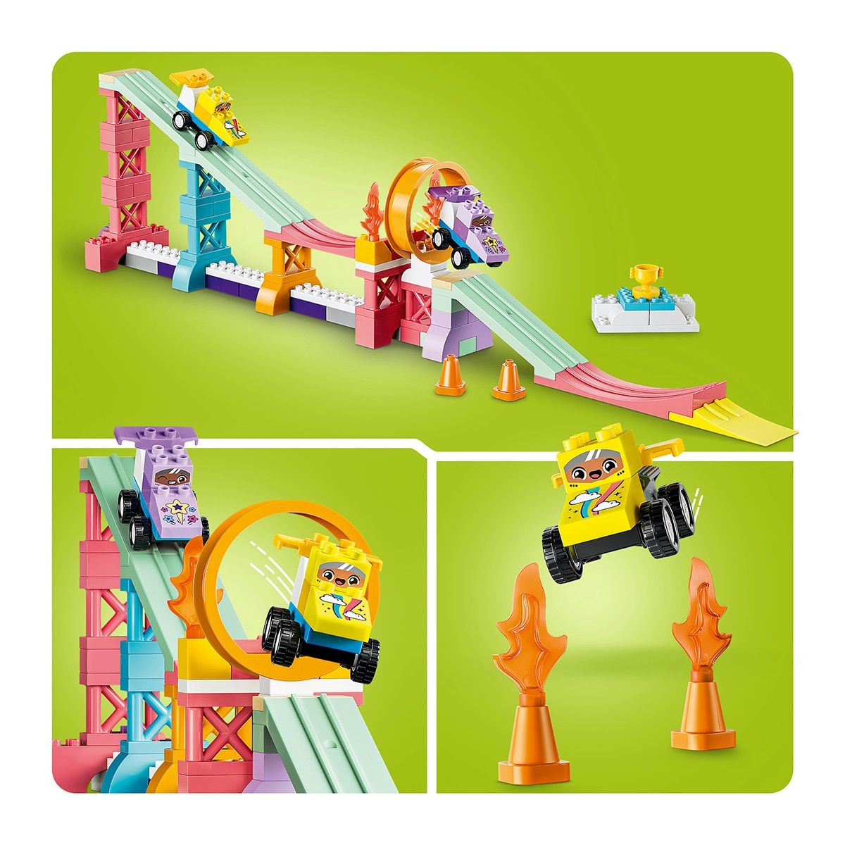 LEGO DUPLO RAMPAS CREATIVAS 3 EN 1 CON VEHÍCULOS - Imagen 4