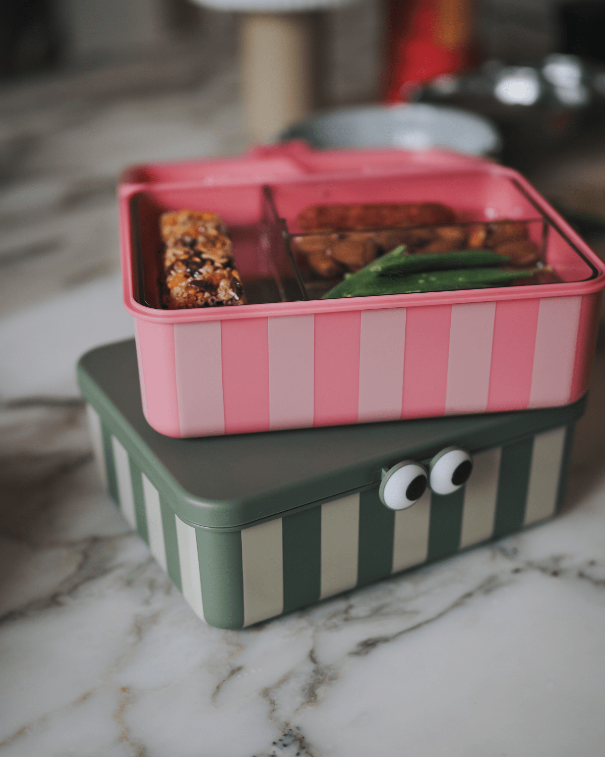 NOUI NOUI CAJA DE ALMUERZO CON 3 BANDEJAS EXTRAÍBLES PINK - Imagen 3