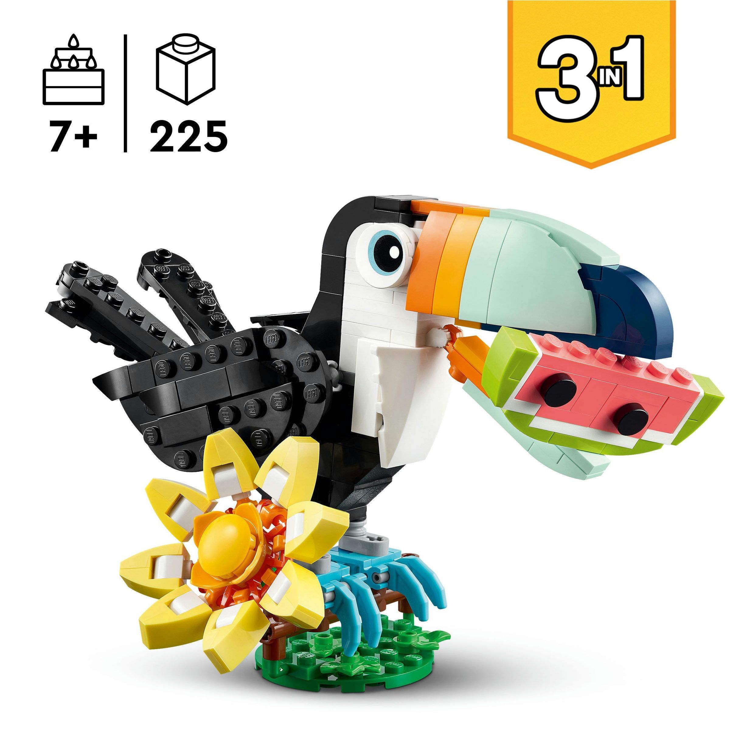 LEGO CREATOR FAUNA SALVAJE: TUCÁN TROPICAL - Imagen 4