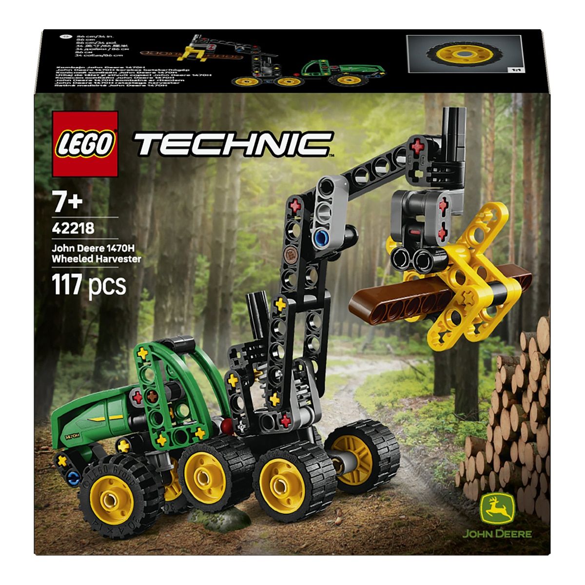 LEGO TECHNIC COSECHADORA CON RUEDAS JOHN DEERE