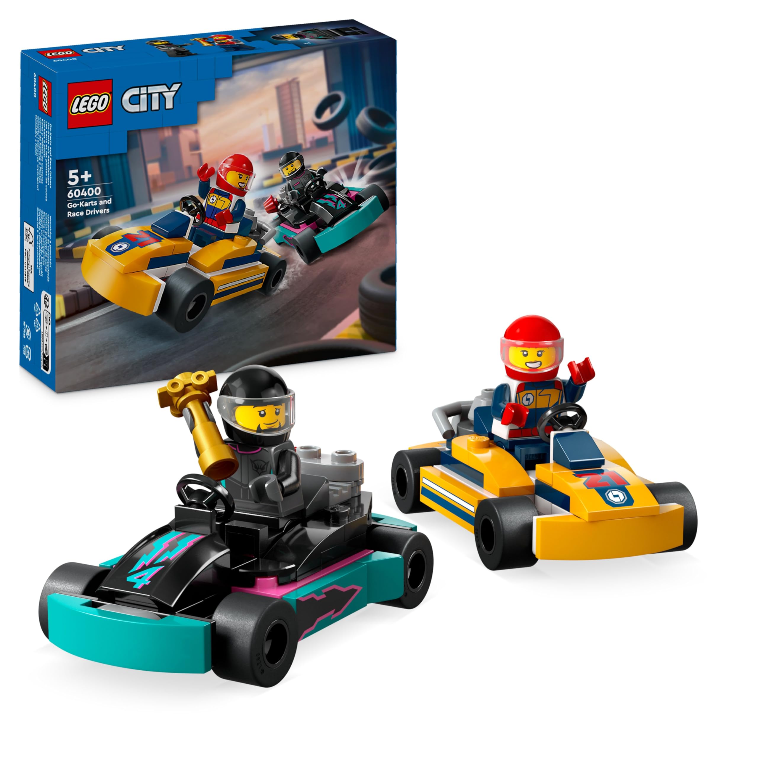 LEGO CITY GREAT VEHICLES KARTS Y PILOTOS DE CARRERAS