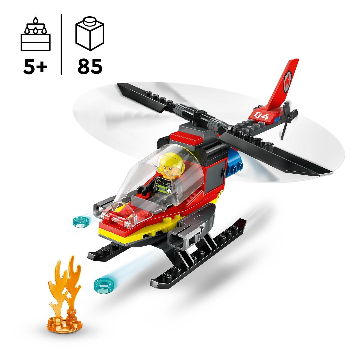 LEGO CITY FIRE HELICÓPTERO DE RESCATE DE BOMBEROS - Imagen 2