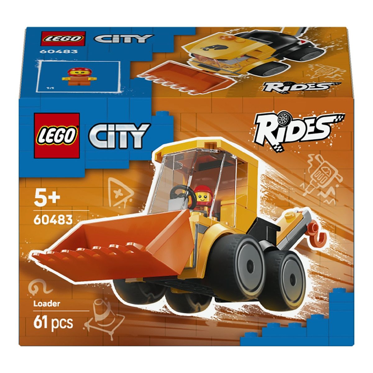 LEGO CITY BRICK RIDES VEHÍCULOS: CARGADORA DE OBRA