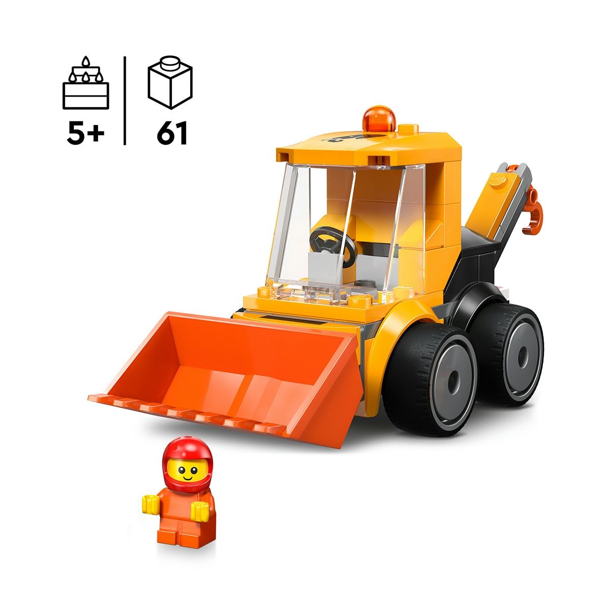 LEGO CITY BRICK RIDES VEHÍCULOS: CARGADORA DE OBRA - Imagen 2