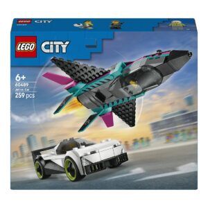 LEGO CITY JET VS COCHE